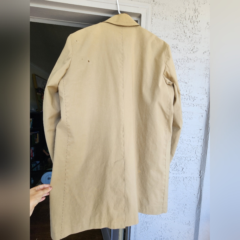 Men's Coach Khaki Tan Trench Coat Utility Jacket - Picture 5 of 17